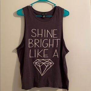 Heather Grey Tee Size XL Sleeveless